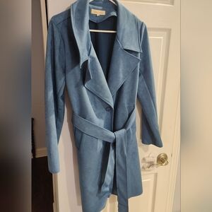 Solitaire blue suede jacket